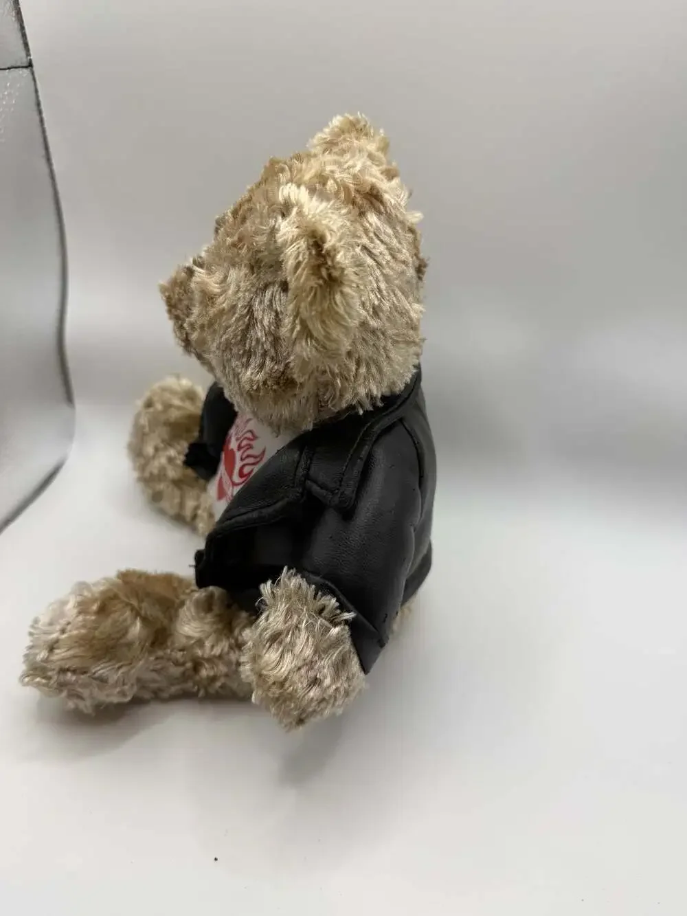 Galerie Hot Stuff Plush Bear with Faux Leather Biker Jacket